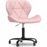  Bürostuhl mit Rädern - Drehstuhl - Kunstlederbezug - Schwarzes Wito-Gestell image 9