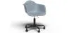 Bürostuhl mit Armlehnen - Drehstuhl mit Rollen - Weston Schwarz Gestell image 9