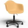 Bürostuhl mit Armlehnen - Drehstuhl mit Rollen - Weston Schwarz Gestell image 9