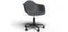 Bürostuhl mit Armlehnen - Drehstuhl mit Rollen - Weston Schwarz Gestell image 9