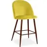 Samtgepolsterter Hocker - Skandinavisches Design - 66cm - Evelyne image 9
