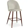 Samtgepolsterter Hocker - Skandinavisches Design - 66cm - Evelyne image 9