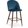 Samtgepolsterter Hocker - Skandinavisches Design - 66cm - Evelyne image 9