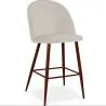 Samtgepolsterter Hocker - Skandinavisches Design - 66cm - Evelyne image 9