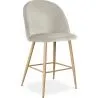 Hocker gepolstert mit Samt - Skandinavisches Design - 66cm - Evelyne image 9