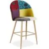 Gepolsterter Hocker im Patchwork-Stil - Skandinavischer Stil - 66cm - Evelyne image 9