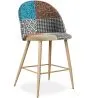 Gepolsterter Hocker im Patchwork-Stil - Skandinavischer Stil - 66cm -  Evelyne  image 9
