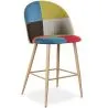 Gepolsterter Hocker im Patchwork-Stil - Skandinavischer Stil - 66cm - Evelyne image 9