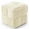 Quadratischer Pouf mit Kord-Bezug - Modernes Design - Cube image 9