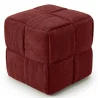 Quadratischer Pouf mit Kord-Bezug - Modernes Design - Cube image 9