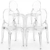 4er-Pack Esszimmerstühle Transparent - Estilo Victoria  image 9