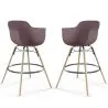 Barhocker - Skandinavisches Design - Holzbeine - 2er-Set - Nordika image 9