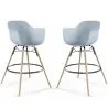 Barhocker - Skandinavisches Design - Holzbeine - 2er-Set - Nordika image 9