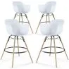 Barhocker - Skandinavisches Design - Holzbeine - 4er-Set - Nordika image 9