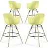 Barhocker - Skandinavisches Design - Holzbeine - 4er-Set - Nordika image 9