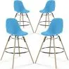 Barhocker - Skandinavisches Design - Holzbeine - 4er-Set - Skögur image 9