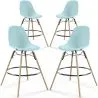 Barhocker - Skandinavisches Design - Holzbeine - 4er-Set - Skögur image 9