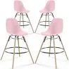 Barhocker - Skandinavisches Design - Holzbeine - 4er-Set - Skögur image 9