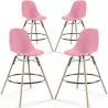 Barhocker - Skandinavisches Design - Holzbeine - 4er-Set - Skögur image 9