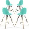 Barhocker - Skandinavisches Design - Holzbeine - 4er-Set - Skögur image 9