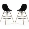 Barhocker - Skandinavisches Design - Holzbeine - 2er-Set - Skögur image 9