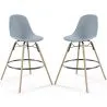Barhocker - Skandinavisches Design - Holzbeine - 2er-Set - Skögur image 9