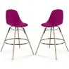 Barhocker - Skandinavisches Design - Holzbeine - 2er-Set - Skögur image 9