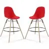 Barhocker - Skandinavisches Design - Holzbeine - 2er-Set - Skögur image 9