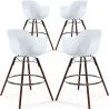 Barhocker - Skandinavisches Design - Dunkle Holzbeine - 4er-Set - Nordika image 9