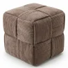 Quadratischer Pouf mit Kord-Bezug - Modernes Design - Cube image 9