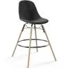 Barhocker aus Samt - Skandinavisches Design und Holzbeine - Skögur image 9