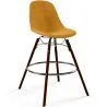 Barhocker aus Samt - Skandinavisches Design und Dunkle Holzbeine - Skögur image 9