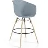 Barhocker - Skandinavisches Design - Naturholzbeine - Melania image 9
