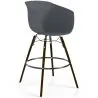 Barhocker - Skandinavisches Design - Dunkle Holzbeine - Pirela image 9