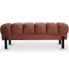 Chesterfield Stil Bank gepolstert in Samt mit Eisenbeinen - Hamptons image 9