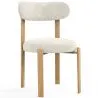 Esszimmerstuhl Chenille gepolstert - Eichenoptik Beine - Ergonomisches und modernes Design - Okare image 9