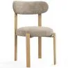 Esszimmerstuhl Chenille gepolstert - Eichenoptik Beine - Ergonomisches und modernes Design - Okare image 9