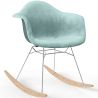 Schaukelstuhl Modern Stoff Gepolstert – Nordic Stil - Nordika image 9