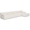 Modulares Sofa Chaiselongue Gepolstert in Bouclé-Stoff - 4/5 Sitze - Bianca image 9