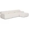 Modulares Sofa Chaiselongue Gepolstert in Bouclé-Stoff - 3/4-Sitzer - Bianca image 9