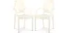 Set aus 2 transparenten Esszimmerstühlen - Armlehnen-Design - Louis XIV image 9