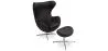 Sessel mit Fußstütze im Ei-Design - Lederbezug - Brave image 9