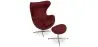 Sessel mit Fußstütze im Ei-Design - Lederbezug - Brave image 9