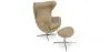 Sessel mit Fußstütze im Ei-Design - Lederbezug - Brave image 9