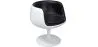 Loungesessel - Weißer Designerstuhl - Lederpolsterung - Geneva image 9