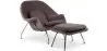 Designer Sessel mit Fußstütze - Bezug aus Stoff - Womb image 9