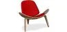 Design-Sessel - Skandinavischer Sessel - In Leder bezogen - Lucy image 9
