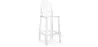 Barhocker mit Rückenlehne - Transparentes Design - 65cm - Victoria Queen image 9