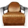 Designer-Armlehnsessel - Bezogen mit Leder - Lounge image 9