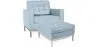 Designer Sessel mit Fußstütze - Bezug aus Kunstleder - Konel image 9
